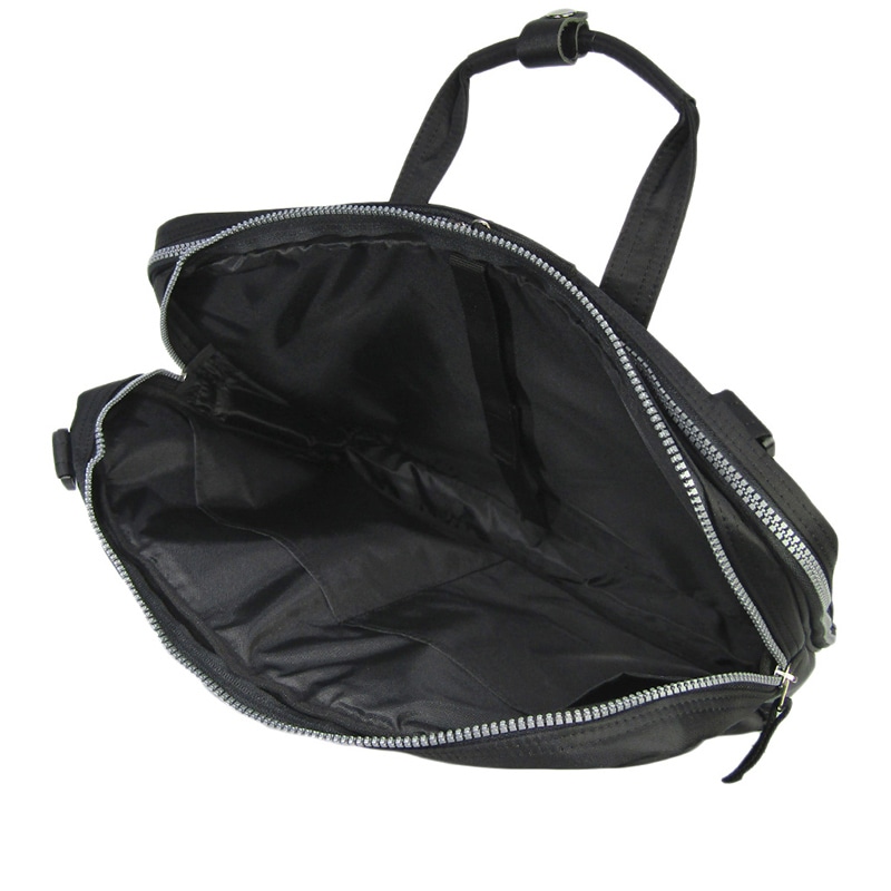 優美社 2WAY　ビジネスバッグ  3844　クロ×シルバー 1個（ご注文単位1個）【直送品】