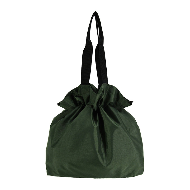 優美社 巾着型エコバッグ 3006 グリーン 1個(ご注文単位1個)【直送品】
