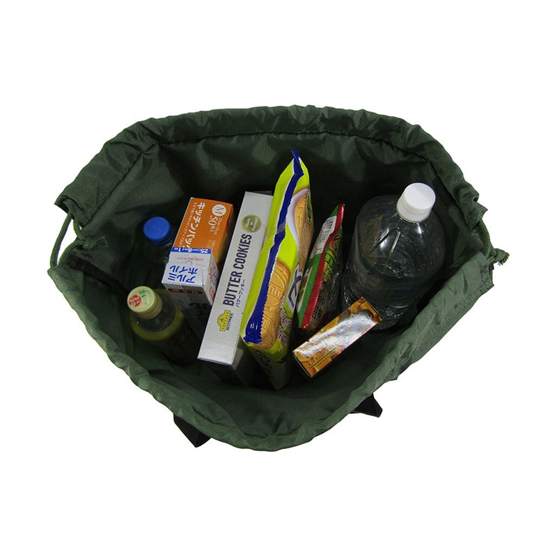 優美社 巾着型エコバッグ 3006 グリーン 1個(ご注文単位1個)【直送品】