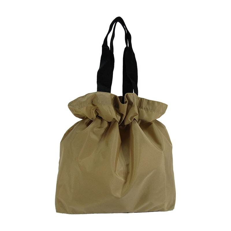 優美社 巾着型エコバッグ 3006 ベージュ 1個(ご注文単位1個)【直送品】