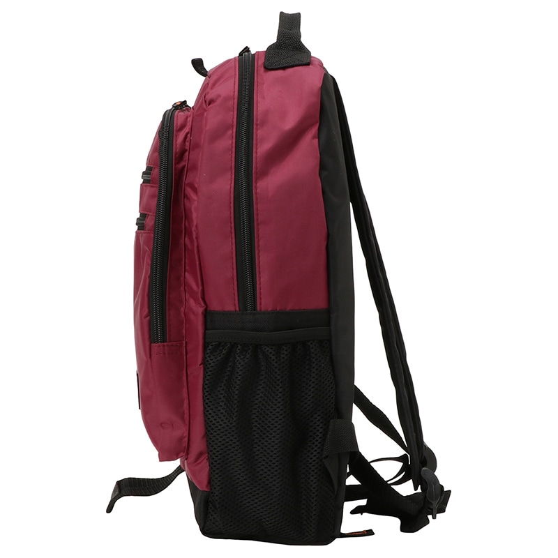 優美社 ファスナーポケット付きリュック 3543 エンジ 1個(ご注文単位1個)【直送品】