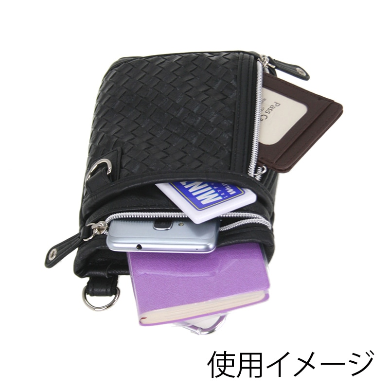 優美社 合皮メッシュ シザーバッグ 1781 ブラック 1本(ご注文単位1本)【直送品】