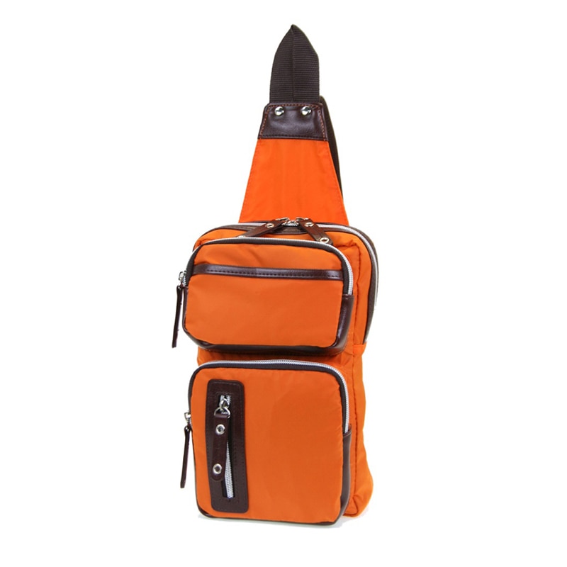 優美社 ナイロンツイルボディバッグ 1769 オレンジ 1本（ご注文単位1本）【直送品】