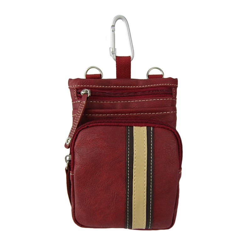 優美社 ラインPUシザーバッグ 1E37 赤 1本（ご注文単位1本）【直送品】