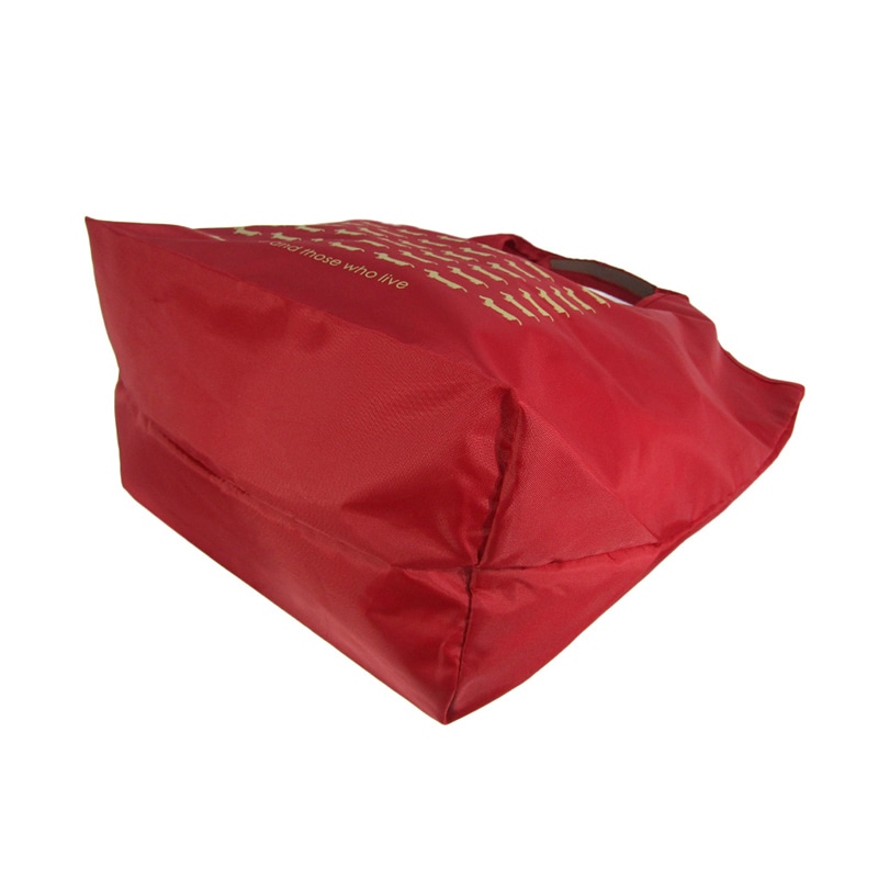 優美社 コンパクトエコバック ウォーリー 3L02-01 アカ 1個(ご注文単位1個)【直送品】