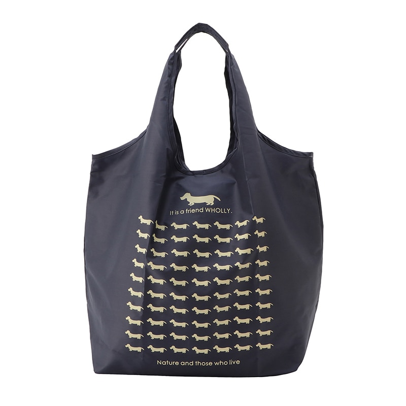 優美社 コンパクトエコバック ウォーリー 3L02-01 クロ 1個(ご注文単位1個)【直送品】