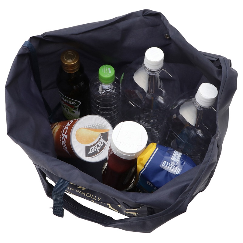 優美社 コンパクトエコバック ウォーリー 3L02-01 クロ 1個(ご注文単位1個)【直送品】