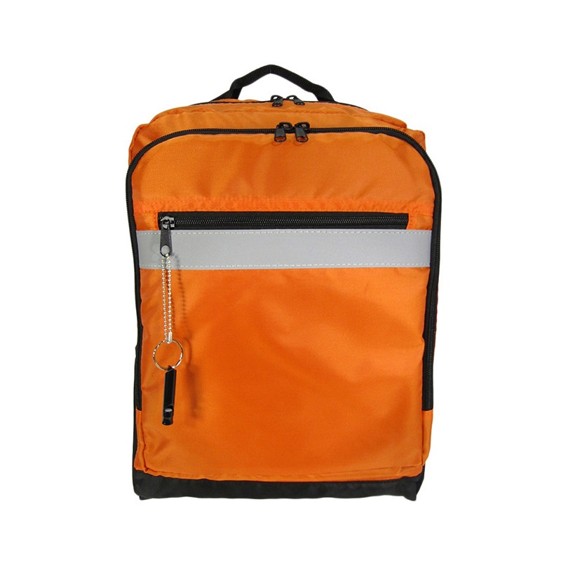 優美社 水に浮く防災リュック 3R70 オレンジ 1個（ご注文単位1個）【直送品】