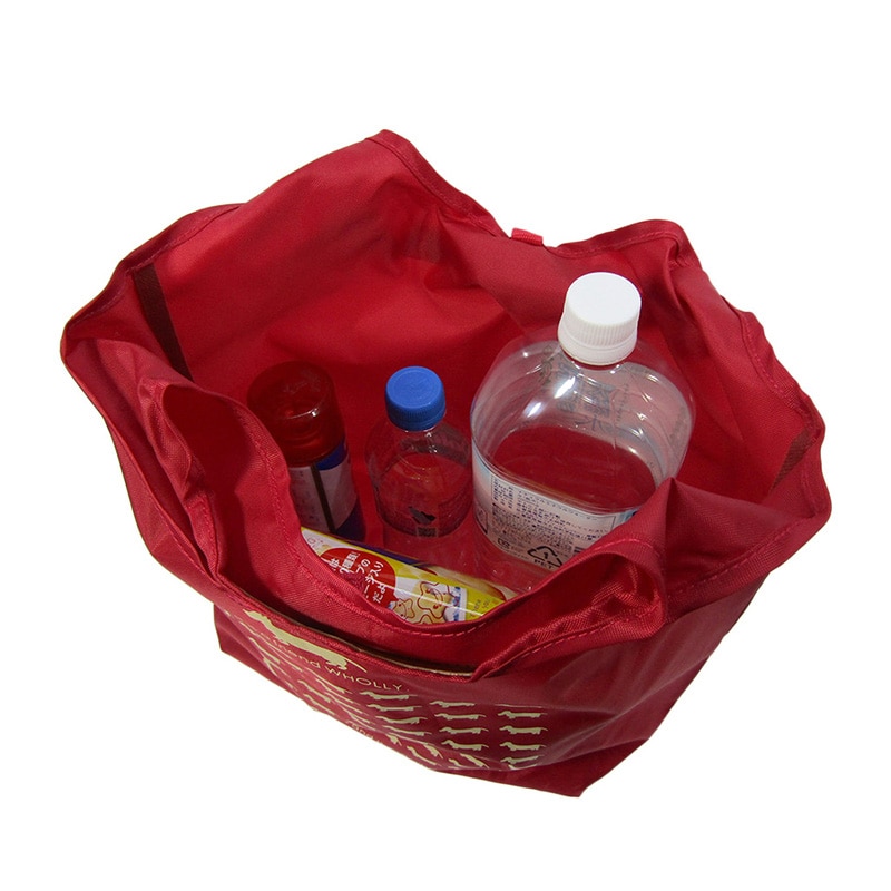 優美社 コンパクトエコバック　ウォーリー 3L01-01 アカ 1個（ご注文単位1個）【直送品】