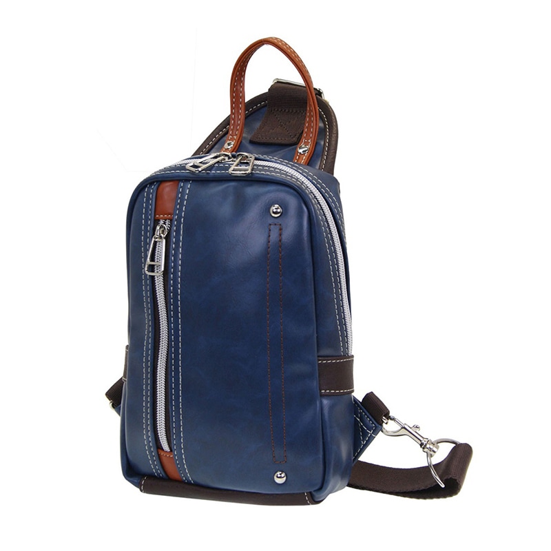 優美社 合皮ボディバッグ 1730 ネイビー 1本（ご注文単位1本）【直送品】