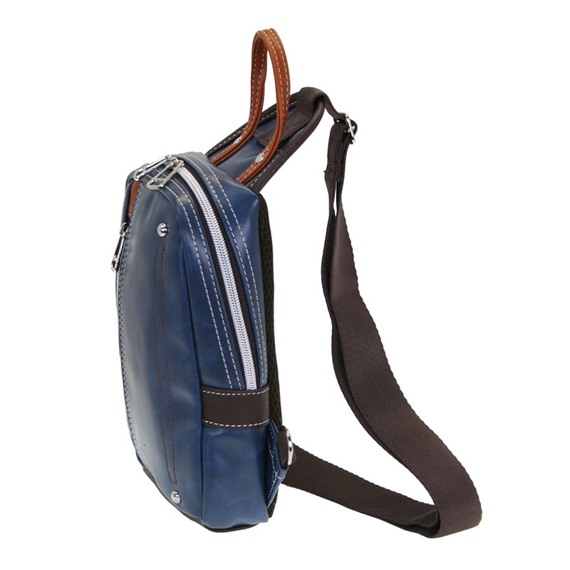 優美社 合皮ボディバッグ 1730 ネイビー 1本(ご注文単位1本)【直送品】