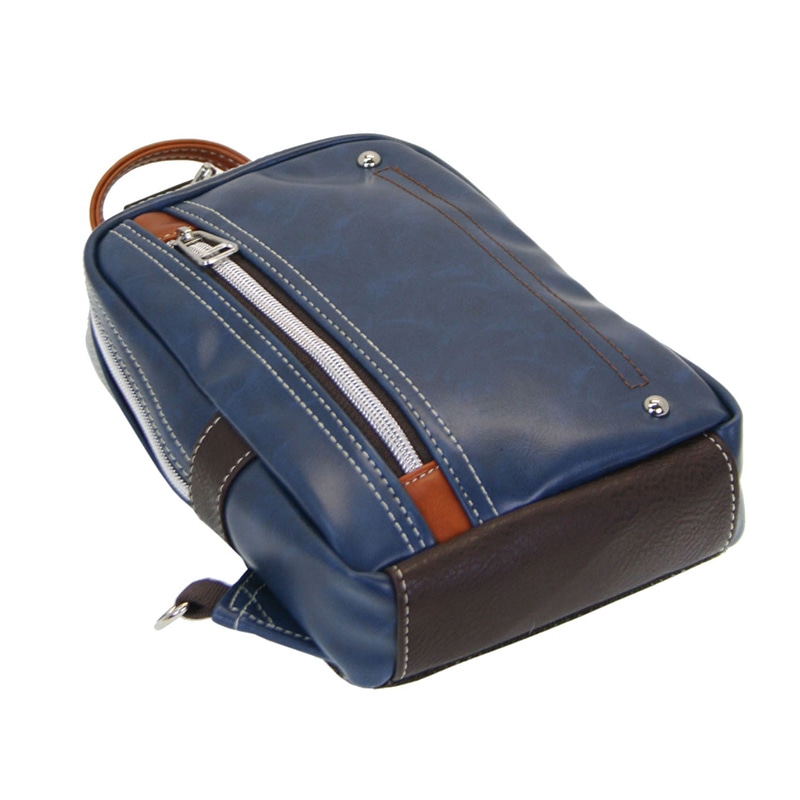 優美社 合皮ボディバッグ 1730 ネイビー 1本(ご注文単位1本)【直送品】