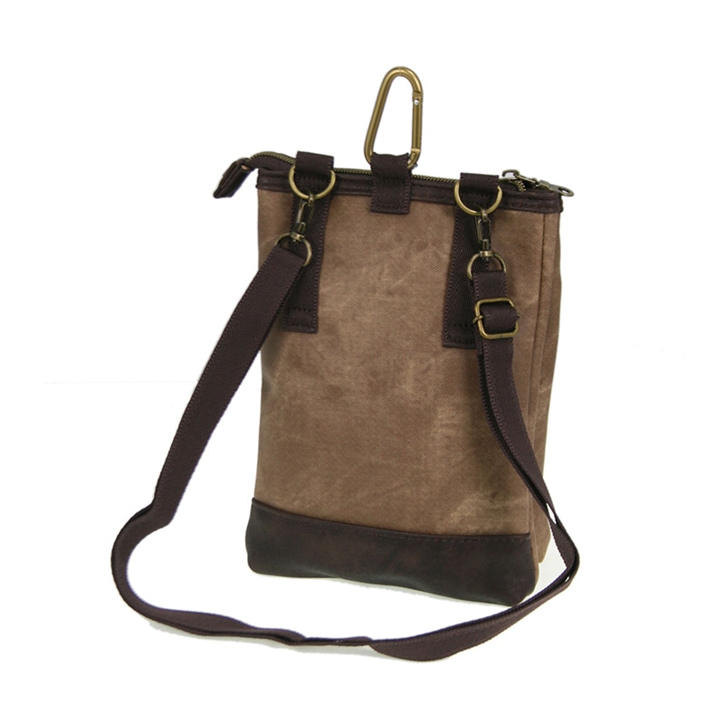 優美社 デニムPUシザーバッグ 1854 ブラウン 1本(ご注文単位1本)【直送品】