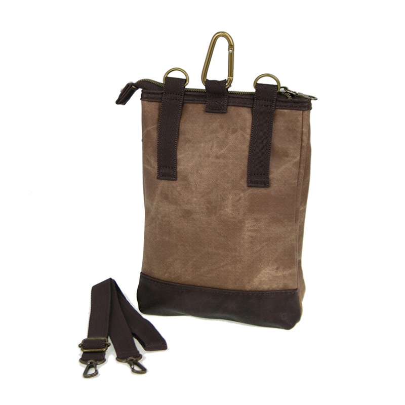 優美社 デニムPUシザーバッグ 1854 ブラウン 1本(ご注文単位1本)【直送品】