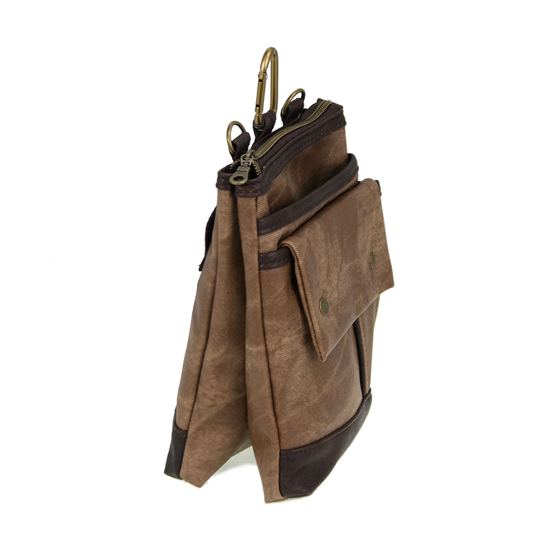 優美社 デニムPUシザーバッグ 1854 ブラウン 1本(ご注文単位1本)【直送品】