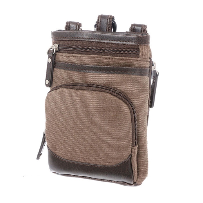 優美社 2WAY　帆布シザーバッグ 3T58 ブラウン 1本（ご注文単位1本）【直送品】