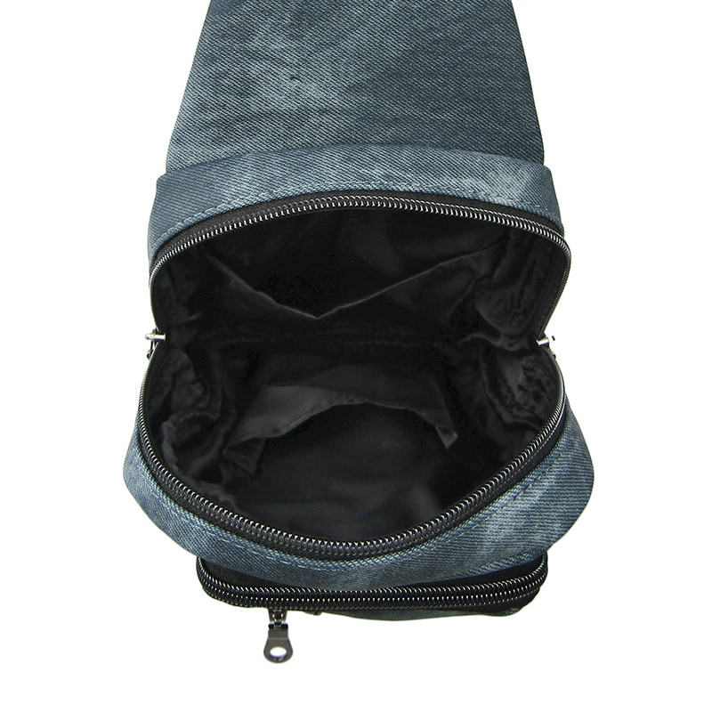 優美社 デニムPUボディバッグ 1856 ネイビー 1本(ご注文単位1本)【直送品】