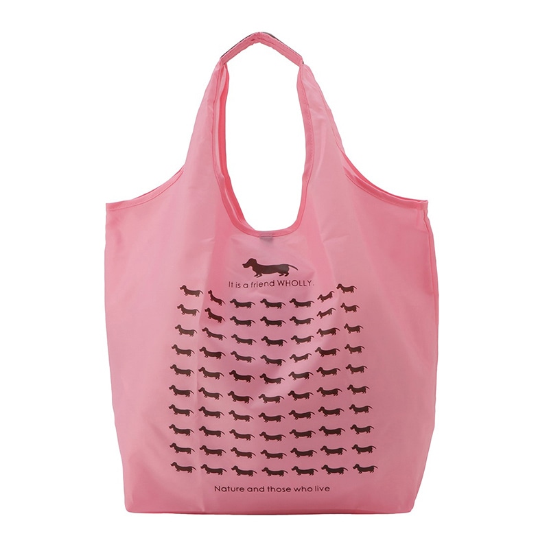 優美社 コンパクトエコバック　ウォーリー 3L02-01 ピンク 1個（ご注文単位1個）【直送品】