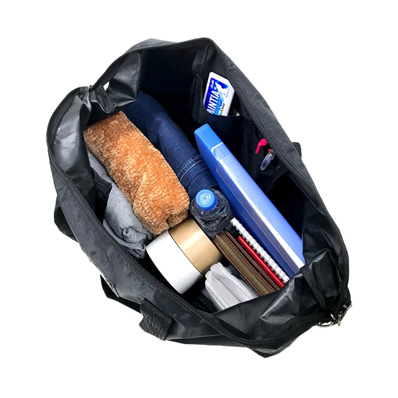 優美社 大容量2WAYボストンバック  3796　黒 1個（ご注文単位1個）【直送品】