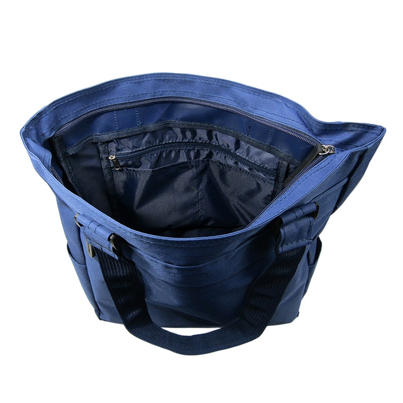 優美社 天ファスナートートバッグ 3975 紺 1個(ご注文単位1個)【直送品】