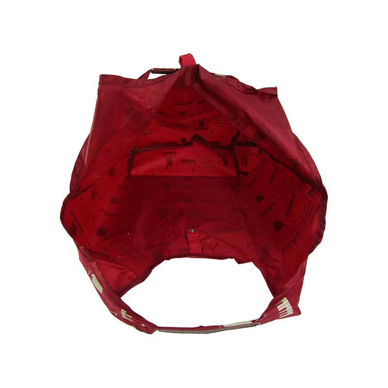 優美社 コンパクトエコバック 4R45 アカ 1個(ご注文単位1個)【直送品】