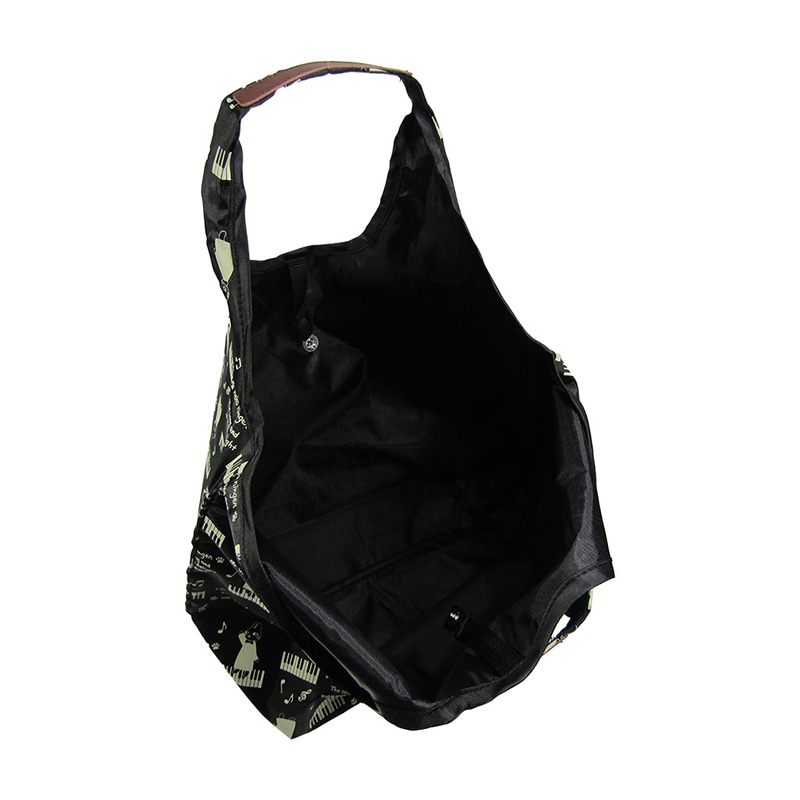 優美社 コンパクトエコバック 4R45 クロ 1個(ご注文単位1個)【直送品】