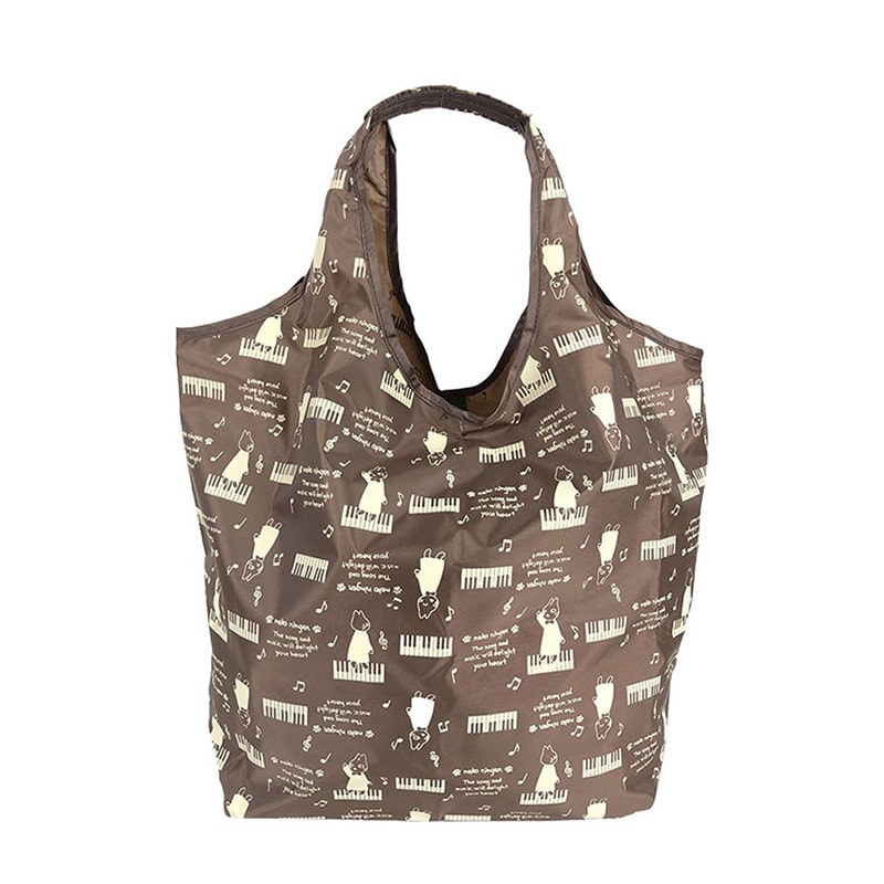 優美社 コンパクトエコバック 4R46 チャ 1個（ご注文単位1個）【直送品】