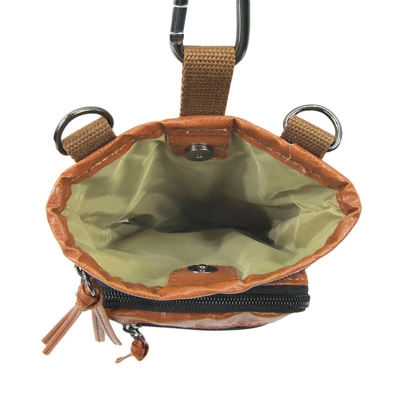 優美社 2WAY PUシザーバッグ 1737-01 ライトブラウン 1本(ご注文単位1本)【直送品】