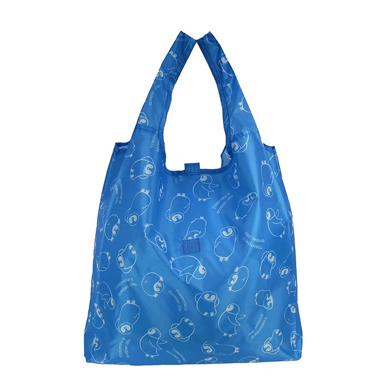 優美社 コンパクトエコバッグ 4324-06 ブルー 1個(ご注文単位1個)【直送品】