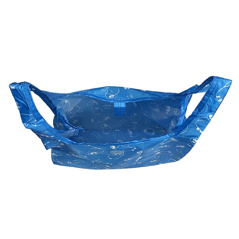 優美社 コンパクトエコバッグ 4324-06 ブルー 1個(ご注文単位1個)【直送品】