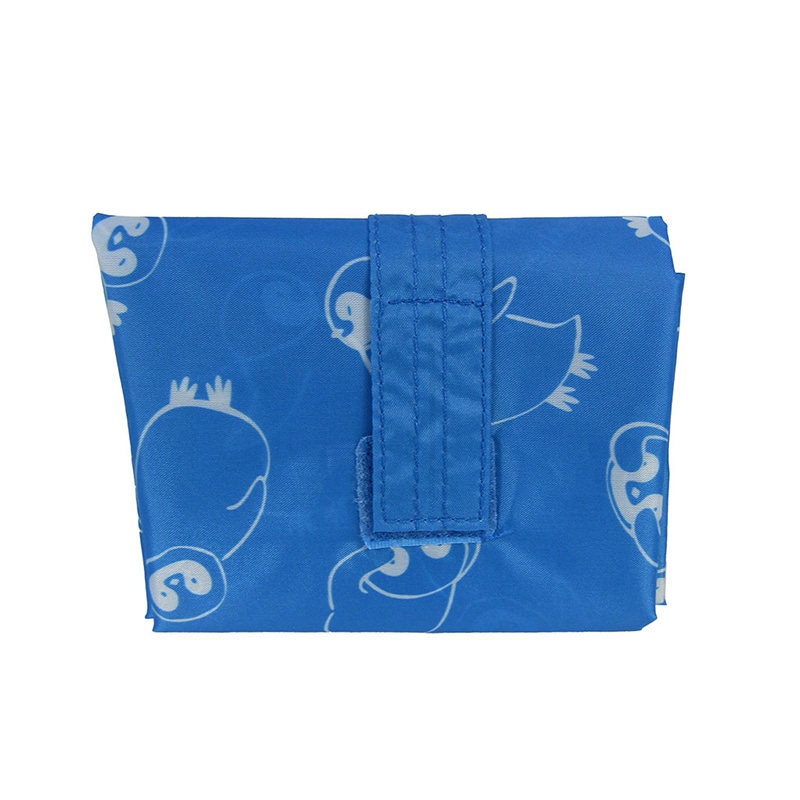 優美社 コンパクトエコバッグ 4324-06 ブルー 1個(ご注文単位1個)【直送品】