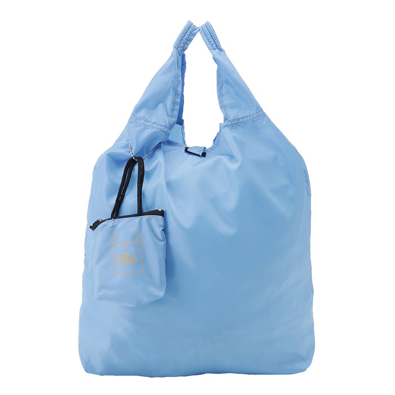 優美社 コンパクトエコバッグ 9017 ブルー 1個（ご注文単位1個）【直送品】