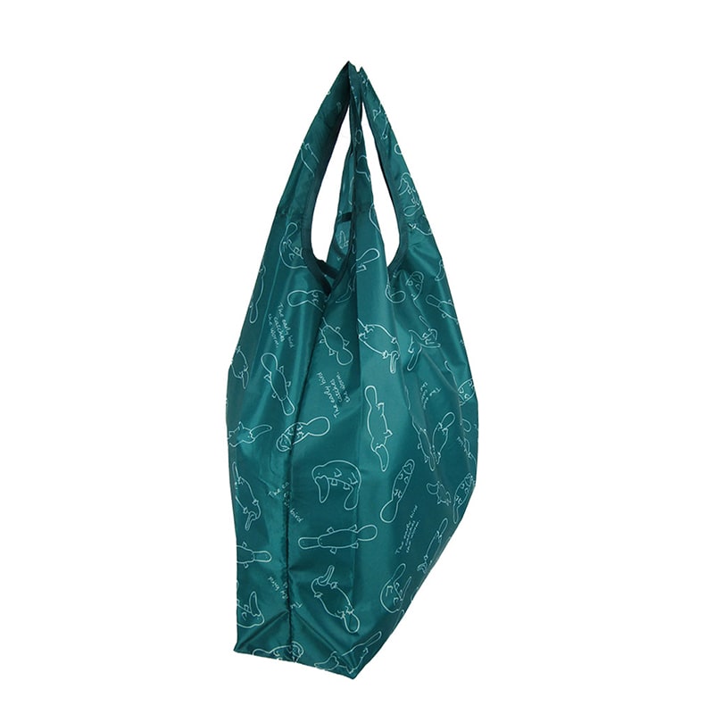 優美社 コンパクトエコバッグ 4324-08 グリーン 1個(ご注文単位1個)【直送品】