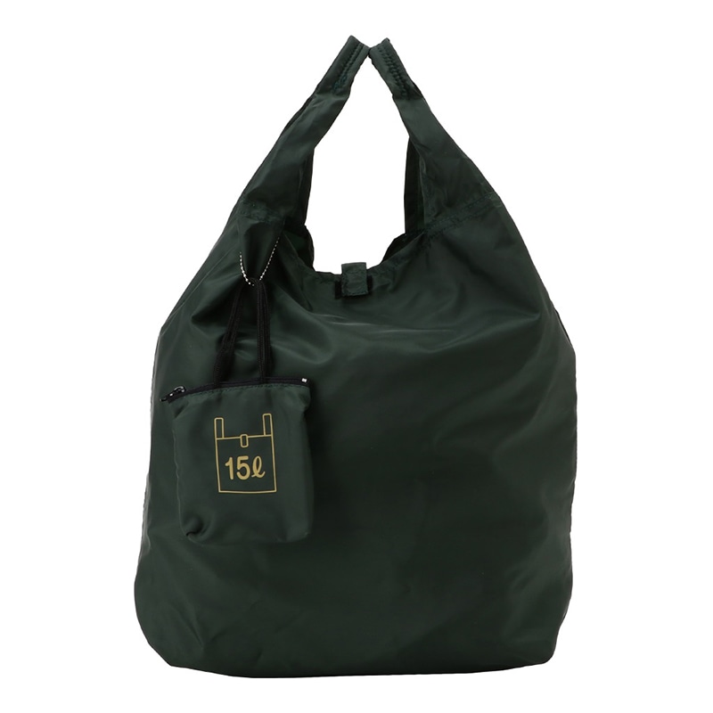 優美社 コンパクトエコバッグ 9017 カーキ 1個（ご注文単位1個）【直送品】