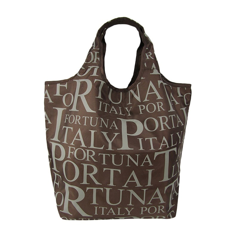 優美社 コンパクトエコバック 1566-01 チャ 1個（ご注文単位1個）【直送品】