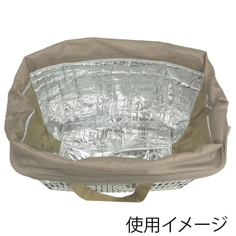 優美社 保冷レジカゴバッグ 3486-01 ベージュ 1個(ご注文単位1個)【直送品】