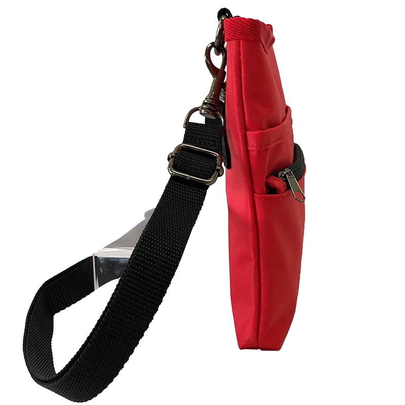 優美社 多機能2WAYウエストポーチ 1696-02 赤 1個(ご注文単位1個)【直送品】