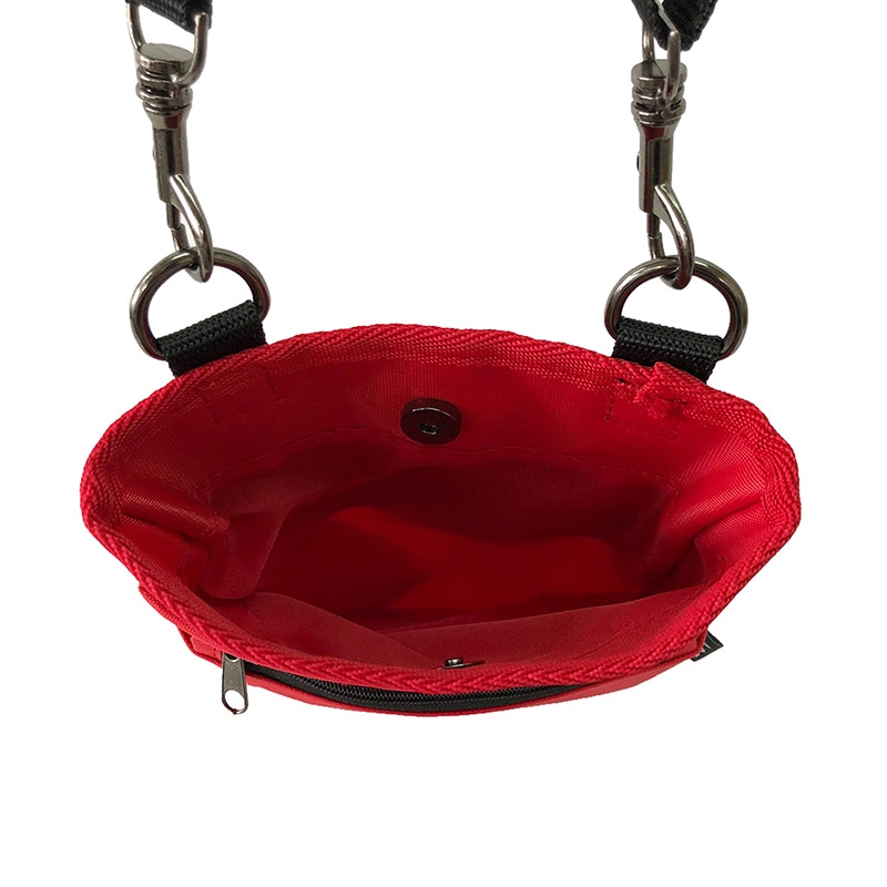 優美社 多機能2WAYウエストポーチ 1696-02 赤 1個(ご注文単位1個)【直送品】