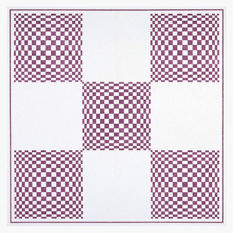 三景 不織布風呂敷　ア・ラ・カルト　市松　紫 750 400180 200枚/袋（ご注文単位1袋）【直送品】