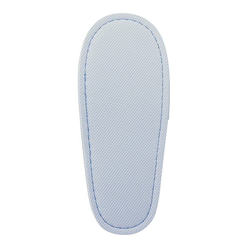 テンダイ レザー風外縫いスリッパ ブルー 78611 1組(ご注文単位4組)【直送品】