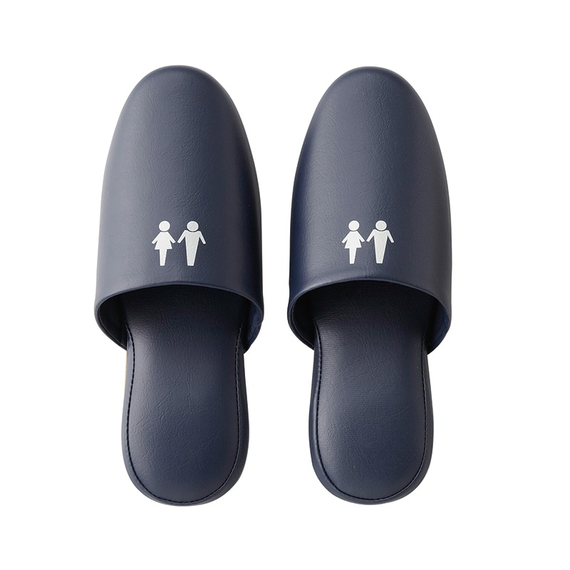 テンダイ トイレスリッパ Lサイズ　ネイビー A123011 1組（ご注文単位4組）【直送品】