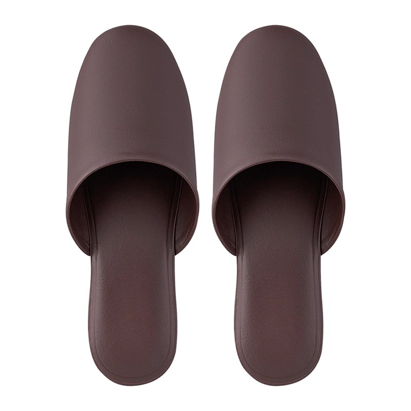 テンダイ スマートビニールスリッパ 5足組 ダークブラウン 4654862 1パック（ご注文単位1パック）【直送品】