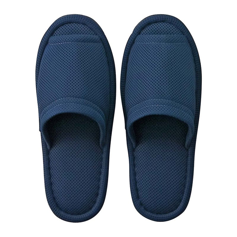 テンダイ ウォッシャブルメッシュスリッパ L ネイビー 5788412 1組（ご注文単位4組）【直送品】