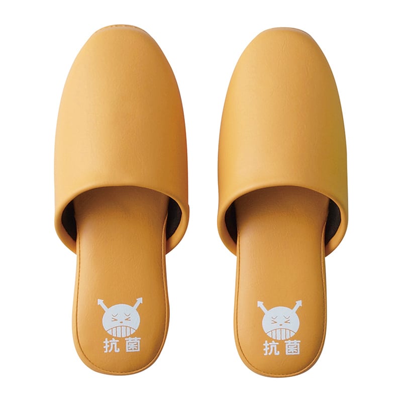 テンダイ 抗菌プリントスリッパ オレンジ 7675113 1組（ご注文単位4組）【直送品】