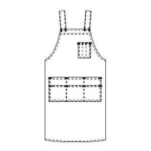 テンダイ マルチエプロン ブルー 7872810 1枚(ご注文単位2枚)【直送品】