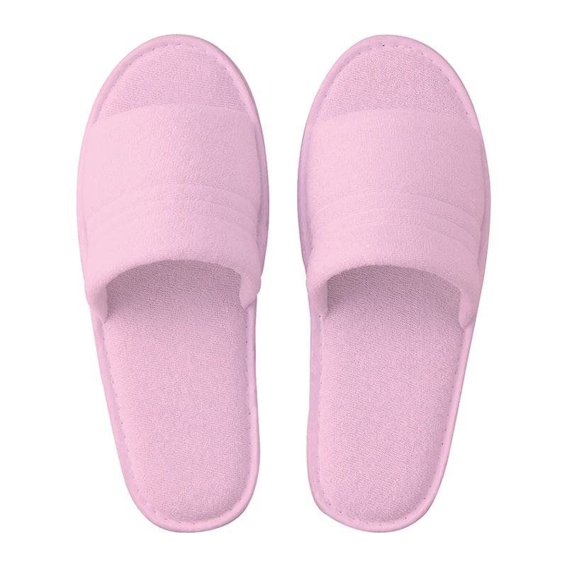 テンダイ 使い捨てパイルスリッパ 5足組 ピンク 8432147 1パック（ご注文単位2パック）【直送品】