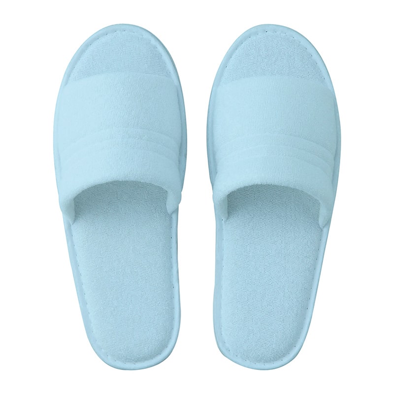 テンダイ 使い捨てパイルスリッパ 5足組 ブルー 8432156 1パック（ご注文単位2パック）【直送品】