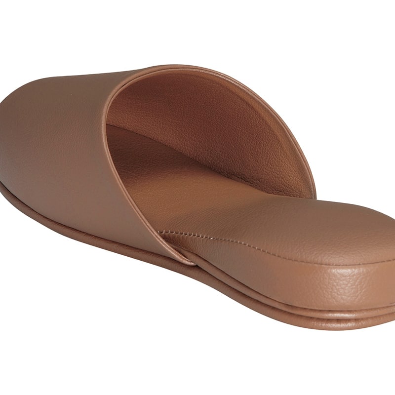 テンダイ 抗菌多機能スリッパ 前あき ブラウン 1992866 1組（ご注文単位4組）【直送品】