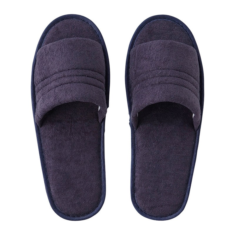 テンダイ 使い捨てパイルスリッパ 5足組 ネイビー 1992900 1パック（ご注文単位2パック）【直送品】