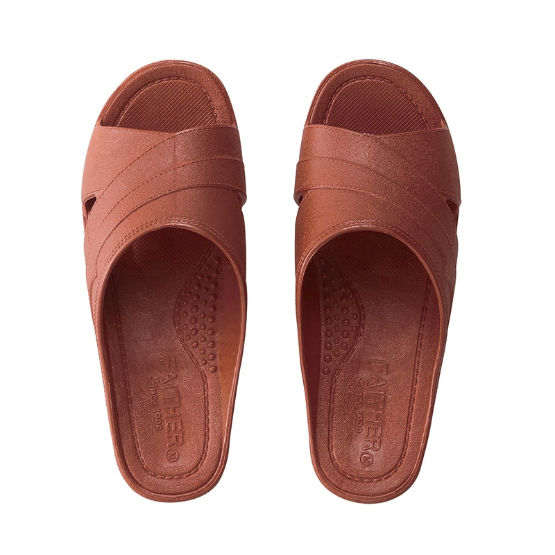 テンダイ フィッティングサンダル Mサイズ　ブラウン A323303 1組（ご注文単位4組）【直送品】